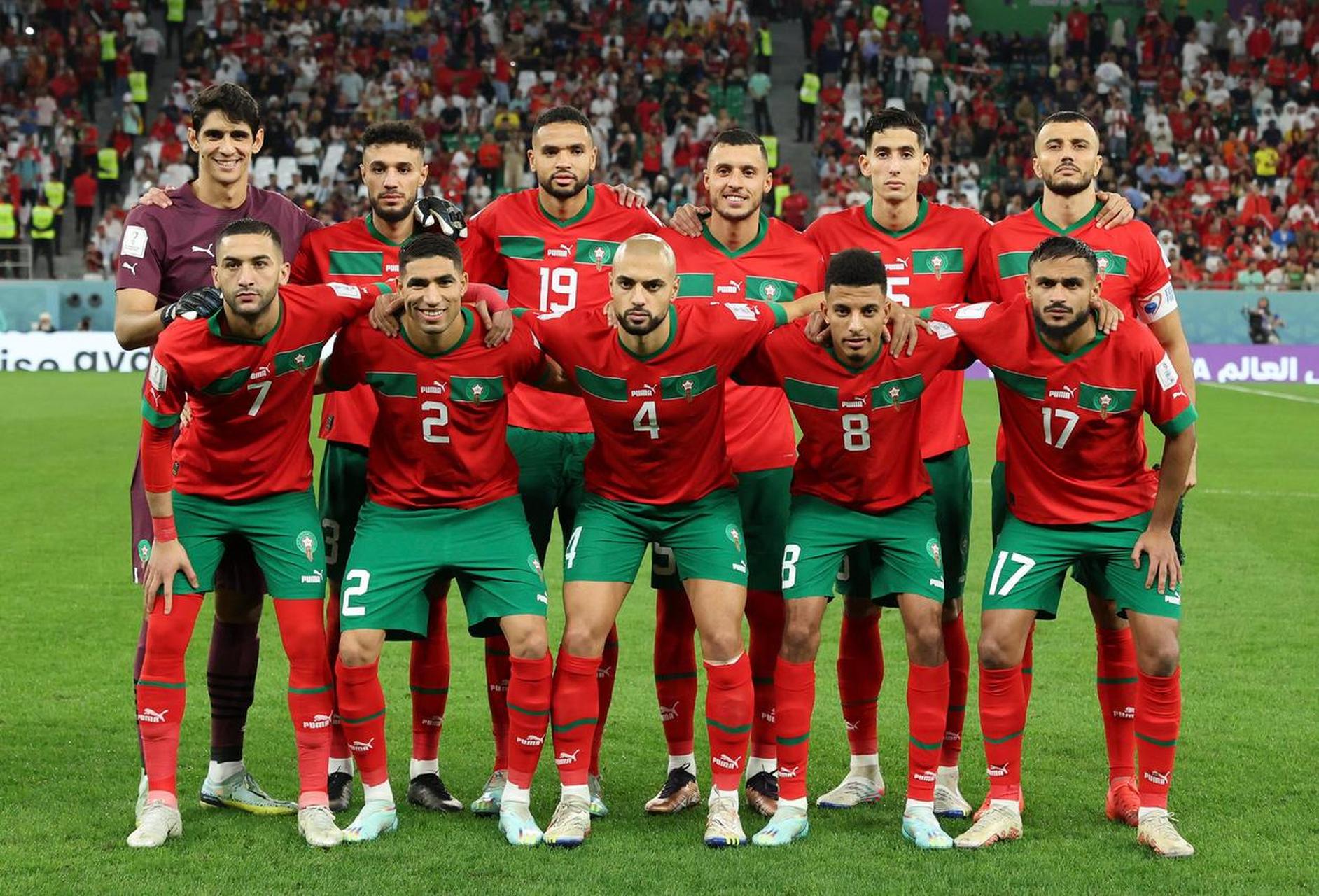 摩洛哥队在比赛中奋力一搏 摩洛哥队在比赛中奋力一搏