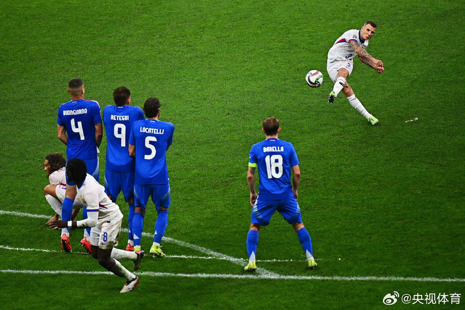 意大利队在比赛中取得胜利，挺进半决赛